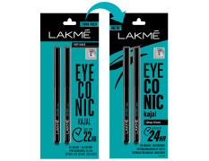 Lakme Kajal - Eyeconic, Twin Pack 0.7g