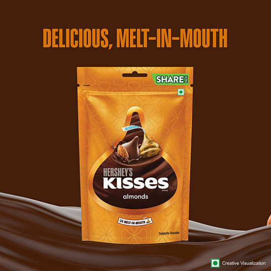 Hershey's Kisses Almonds Chocolate 100.8 g