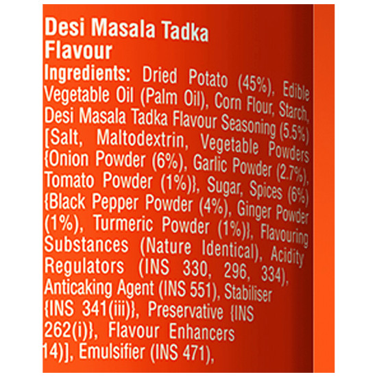 Pringles Potato Chips - Desi Masala Tadka Flavour, Crunchy & Crispy 102 g