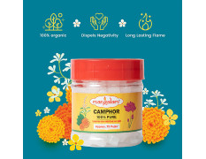 Mangalam Pure Camphor - Leaves No Residue & Ash, Purifies Ambience, For Pooja, Aromatherapy 50 g