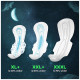 Whisper  Bindazzz Nights Sanitary Pads - Wider Back, Up To 0% Leak, Provides All Night Protection, XXXL 20 pcs