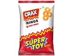 Crax Rings - Tangy Tomato, Yummy Snack, 53 g