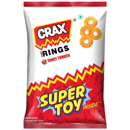 Crax Rings - Tangy Tomato, Yummy Snack, 53 g