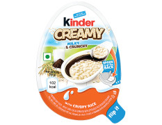 Kinder Creamy Milky & Cocoa Chocolate With Extruded Rice 19 g