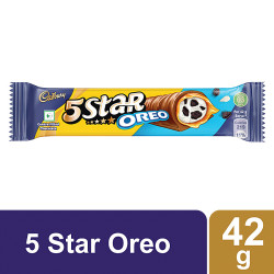 Cadbury 5 Star Oreo Chocolate Bar 42 g - Delicious Chocolate & Caramel