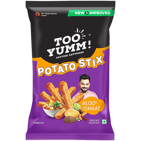 Too Yumm! Aloo Chaat Flavour Potato Stix Namkeen 70 g