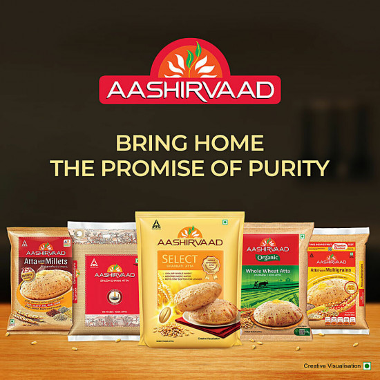 Aashirvaad Select Sharbati Atta - Rich In Nutrients, For Soft & Fluffy Roti 10 kg