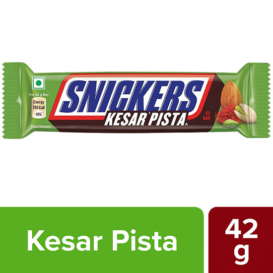 Snickers Kesar Pista Chocolate Bar 42 g