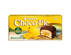 Orion Choco Pie With Real Mango - 100% Veg, Centre Filled 168 g