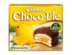 Orion Choco Pie With Real Mango - 100% Veg, Centre Filled 336 gm