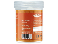 Om Bhakti Pure Camphor - Small, For Puja Purpose, Leaves No Residue 75 pcs