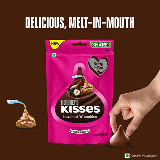 Hershey's Kisses Hazelnut 'N' Cookies Chocolate 100.8 g