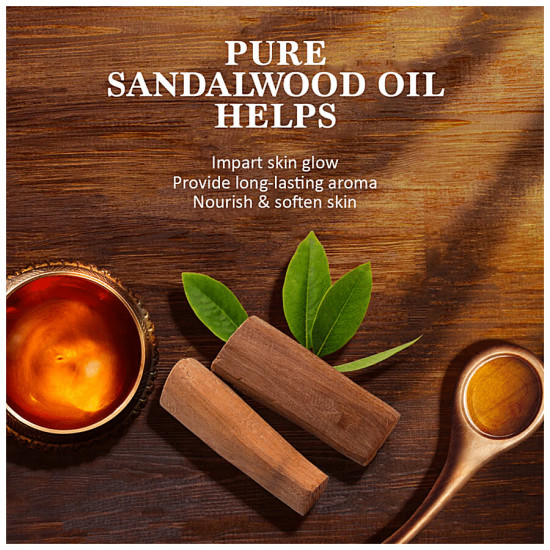Himalaya Ayurveda Sandal Glow Soap - Nourishes & Softens Skin, Long Lasting Aroma 75 g