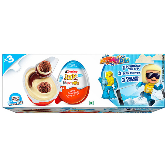 Kinder Joy Blue Edition For Boys - Made From Cows Milk With Vitamin B12 60 g