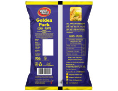 Hully Gully Corn-Puffs - Tangy Cocktail, Baked, Golden Pack, 120 G