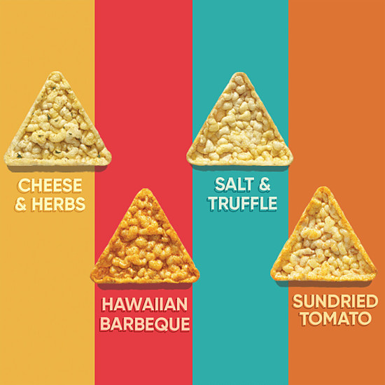 4700BC Corn Chips+ - Hawaiian Barbeque, Popped, Not Fried Or Baked, Made With Whole Grain 55 g