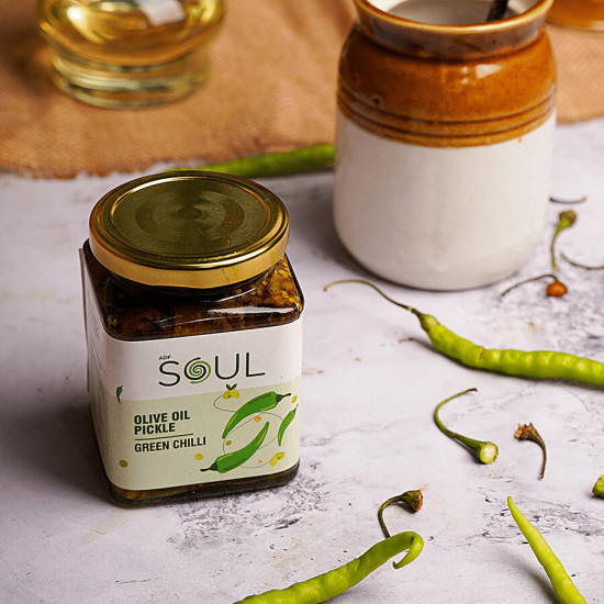 ADF Soul Olive Oil Pickle - Green Chilli 265 g