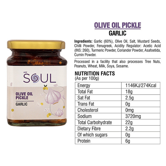 ADF Soul Olive Oil Pickle - Garlic 275 g