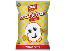 Crax Natkhat Classic Wheat Puffs Namkeen - Ready To Eat Savouries, 18 g