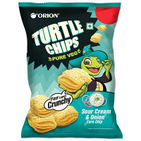 Orion Turtle Chips - Sour Cream & Onion 70 g Orion Turtle Chips - Sour Cream & Onion 70 g