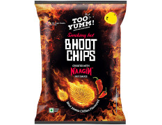 Too Yumm! Bhoot Potato Chips - Bhut Jolokia Chillies Flavour, Created With Naagin Hot Sauce 45 g