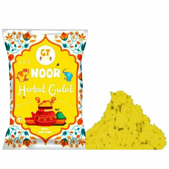 GT Colourful Holi Noor Herbal Gulal - Yellow 100 g