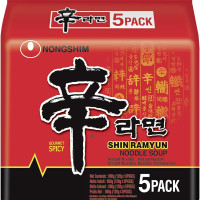 Nongshim Shin Ramyun Korean Style Spicy Noodle Soup Instant Noodles, 21.16 oz / 600 g