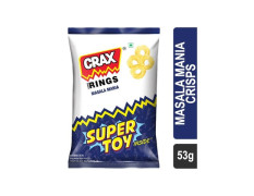 Crax Corn Rings Masala Mania Crisps 53g