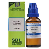 SBL Tarentula Cubensis Dilution 200 CH | Homeopathic Remedy for Inflammation, Pain & Skin Relief – 30ml