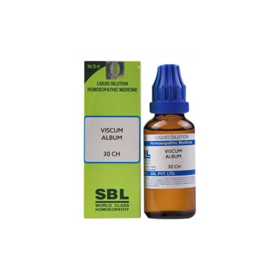SBL Viscum Album Dilution 30 CH - 30 ml | Natural Homeopathic Remedy for Hypertension, Vertigo & Respiratory Relief