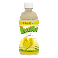 Patanjali Lemon Drink – Refreshing Fruit Beverage with Lemon Juice Concentrate | 500 ml