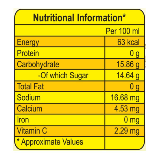 Patanjali Lemon Drink – Refreshing Fruit Beverage with Lemon Juice Concentrate | 500 ml