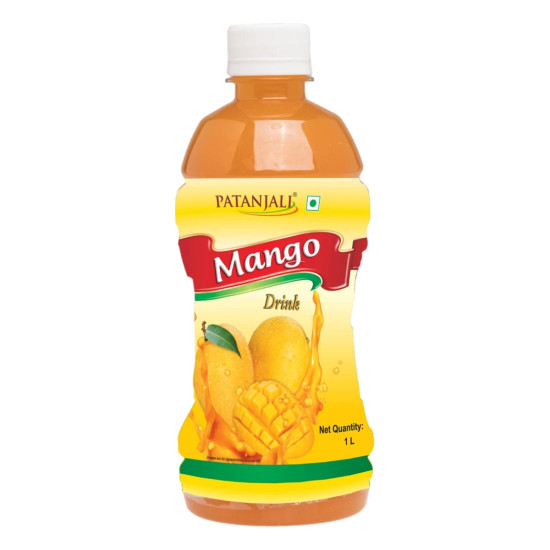 Patanjali Mango Drink – Made with Real Mango Pulp (Totapuri & Alphonso) | 1 Litre Bottle Patanjali Mango Drink – Made with Real Mango Pulp (Totapuri & Alphonso) | 1 Litre Bottle