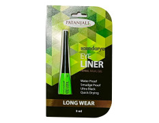 Patanjali Saundarya Herbal Eye Liner Gel – 3ml | Waterproof, Smudge-Proof, Ultra Black