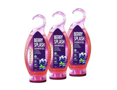 Patanjali Saundarya Shower Gel – Berry Splash (250ml) | Buy 2 Get 1 Free | Herbal Body Wash for Women with Aloe Vera, Rose & Cucumber