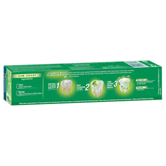 Himalaya Active Fresh Gel Saunf & Mint 80gm Herbal Toothpaste for Fresh Breath, Healthy Gums & Cavity Protection