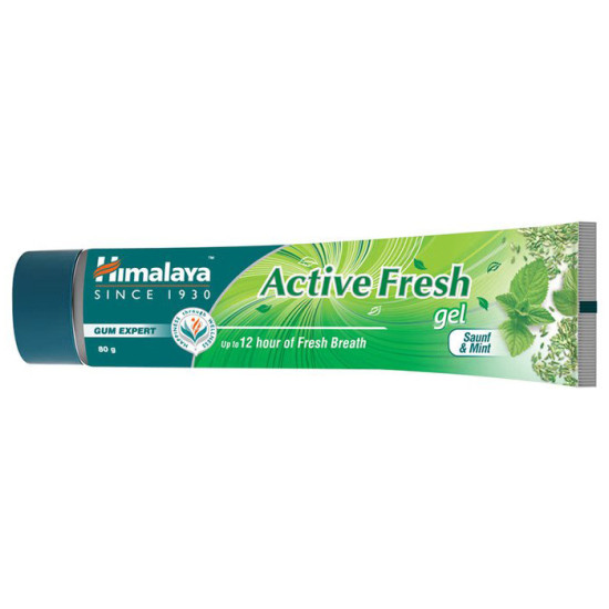 Himalaya Active Fresh Gel Saunf & Mint 80gm Herbal Toothpaste for Fresh Breath, Healthy Gums & Cavity Protection