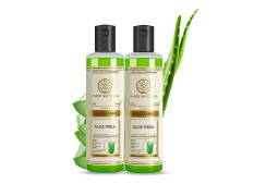 Khadi Natural Aloe Vera Hair Cleanser 210ml Combo Pack of 2 Herbal Shampoo for Hair Growth, Dandruff & Scalp Care