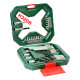 Bosch Drill Bit And Screwdriving Bits Set, 34 Pieces, X-Line Green, Containing Wood Bits, Masonry Bits, Metal Drill Bits And Screwdriver Bits
