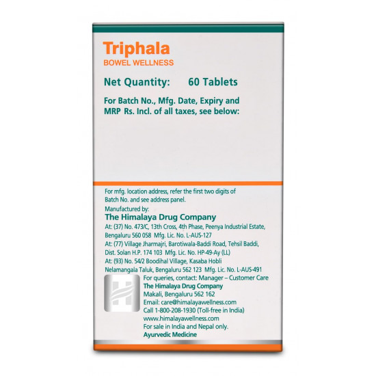 Himalaya Herbals Triphala - 60 Capsules