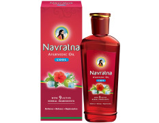 Navratna Ayurvedic Cool Oil | Unique combination of 9 Ayurvedic Herbs | Relieves Headache, Body ache, Tiredness, Sleeplessness & Tension| Improves Scalp Health | Relaxing & Rejuvenating cooling effect | 500ml