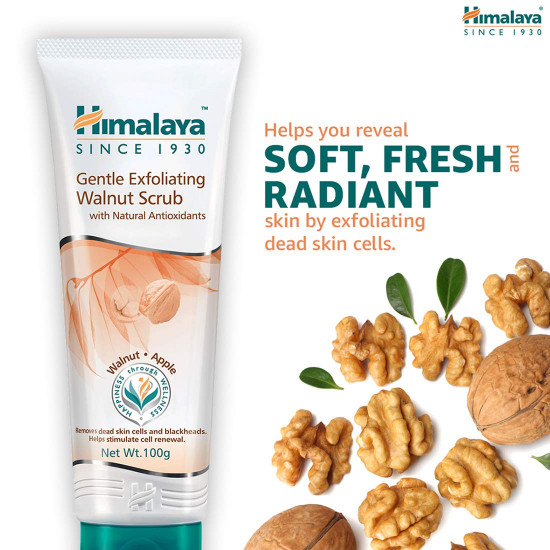 Himalaya Herbals Gentle Exfoliating Walnut Scrub, 50g