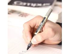 uni-ball Eye UB157 0.7 mm Roller Ball Pens, Black Ink, Pack of 12