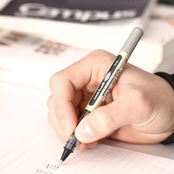 uni-ball Eye UB157 0.7 mm Roller Ball Pens, Black Ink, Pack of 12