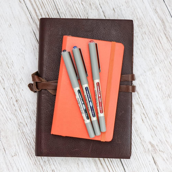 uni-ball Eye UB157 0.7 mm Roller Ball Pens, Black Ink, Pack of 12