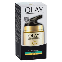 Olay Total Effects Anti Ageing Skin Cream (Moisturizer)| Fights 7 Signs of Ageing | With Niacinamide and Green Tea Extracts | Normal, Oily, Dry, Combination Skin | 50g (Gentle SPF 15)