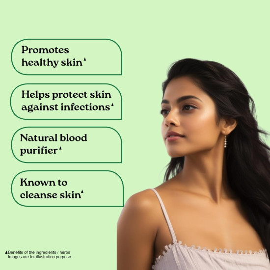 A TATA Product - Organic India Neem Blood Purifier - 60 Veg Capsules, Natural Blood Purifier, Plant-Based Anti-Bacterial, Anti-Viral, With Immunity Boosting Properties, GMP & NPOP Certified Organic