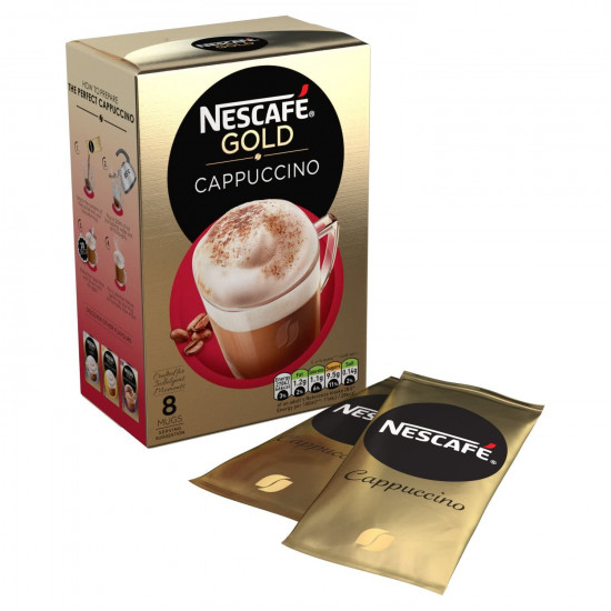 Nescafe Gold Cappuccino Unsweetened Taste Pouch, 113 g