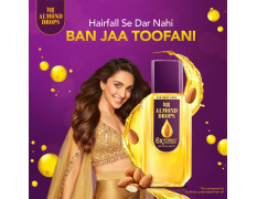 Bajaj Almond Drops Hair Oil, 285ml, Hair Oil, 6X Vitamin E, Almond Oil, Light and Non-Sticky, Hair Fall Control