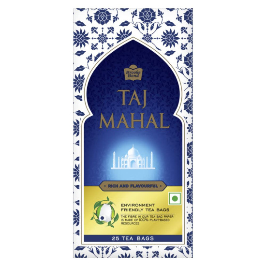 Taj Mahal Brooke Bond, 25 Tea Bags, 25 Grams, Vegetarian